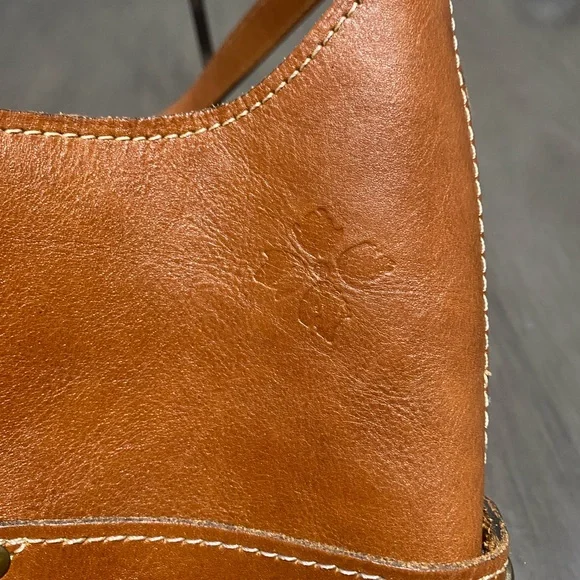 Patricia Nash Urbino Hobo Tan Leather Shoulder Bag - Picture 8 of 8